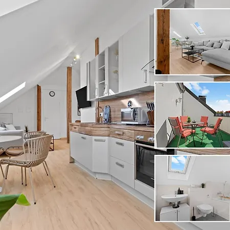 Stilvolle Wohnung: Private Dachterrasse - Zentral Apartment *